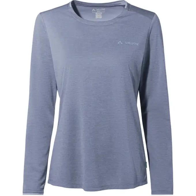 Vaude Essential T-shirt Met Lange Mouwen Blauw 42 Vrouw