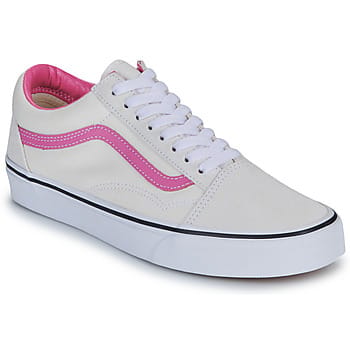 Old Skool Taffy Pink Casual Shoes Wo - White Sneakers