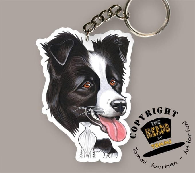 Sleutelhanger Hond Border Collie