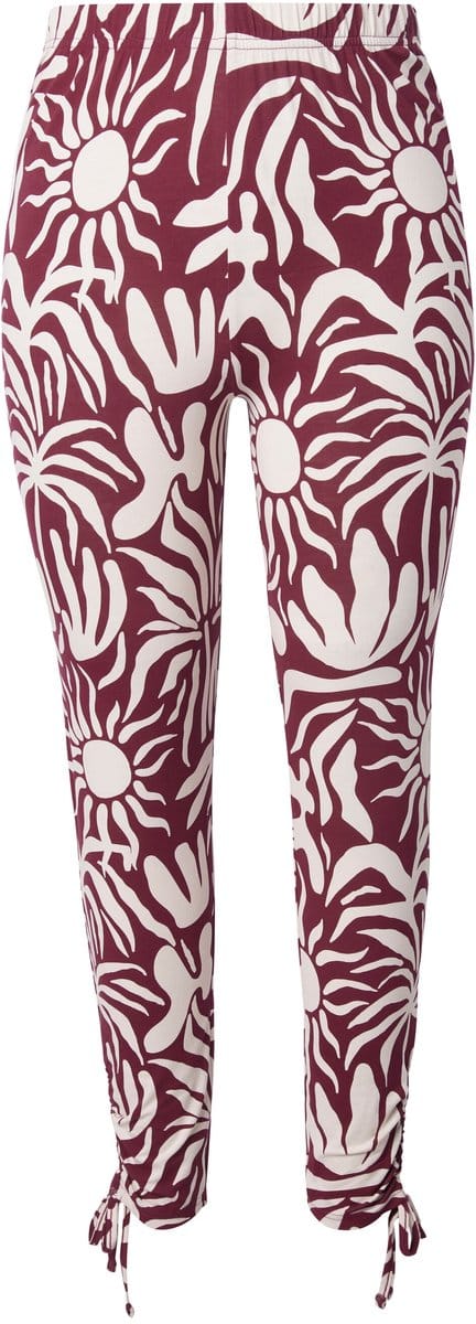 Ulla Popken - Dames - Legging - Roodbruin - Maat 42+