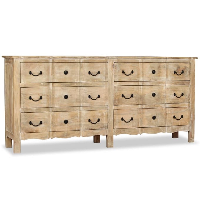 vidaXL - Dressoir - 200x40x90 - cm - massief - mangohout