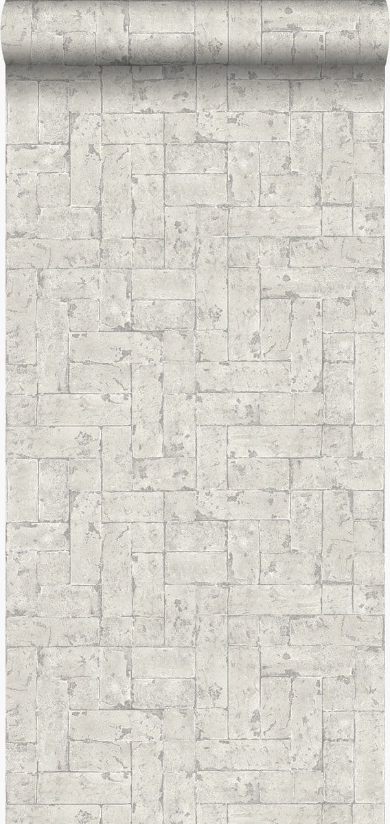 Origin Wallcoverings behang bakstenen donker beige - 53 cm x 10.05 m - 347569