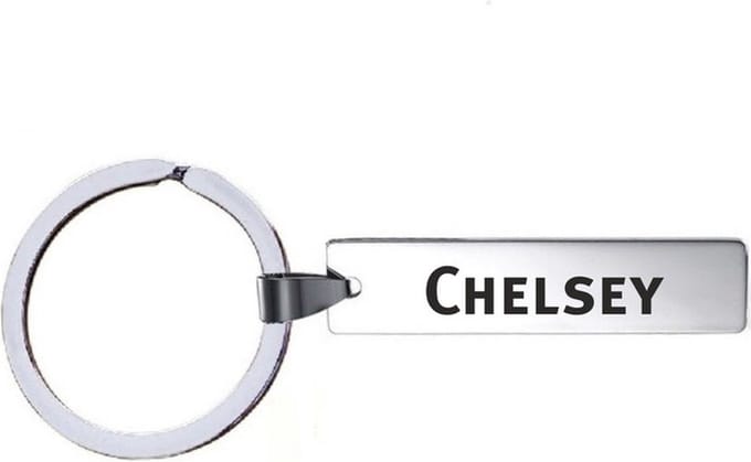 Sleutelhanger Met Naam - Chelsey - RVS