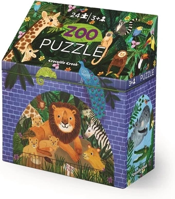 Crocodile Creek Puzzel Zoo - 24 stukjes