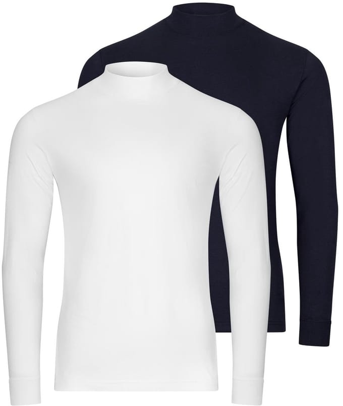 RAGMAN Heren longsleeve 2 pack Basic