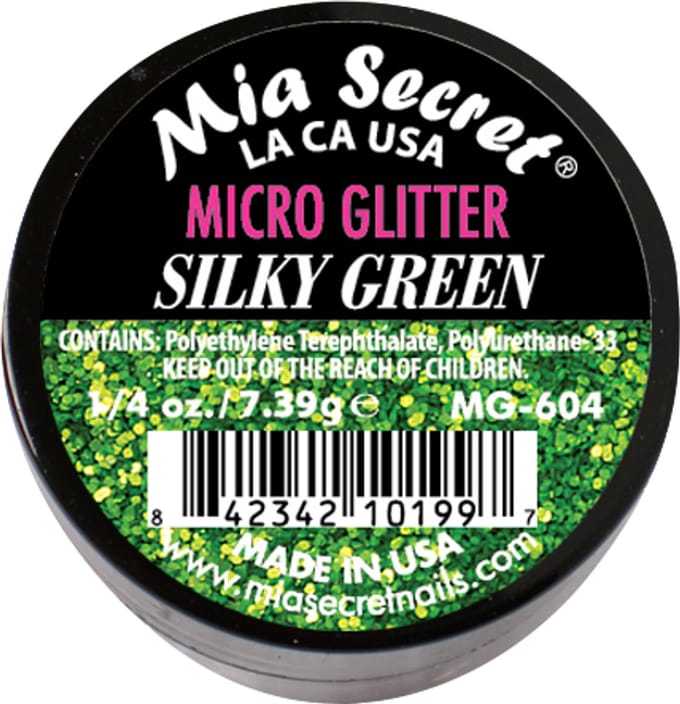 Micro Glitter Acrylpoeder Silky Green