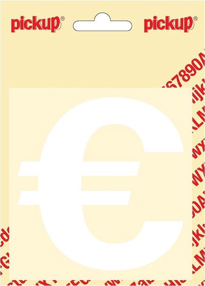 Pickup plakletter Helvetica 100 mm - wit €