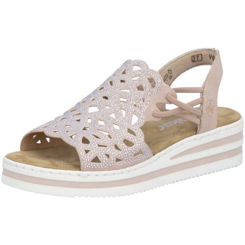 Sandalen met sleehak Rieker -