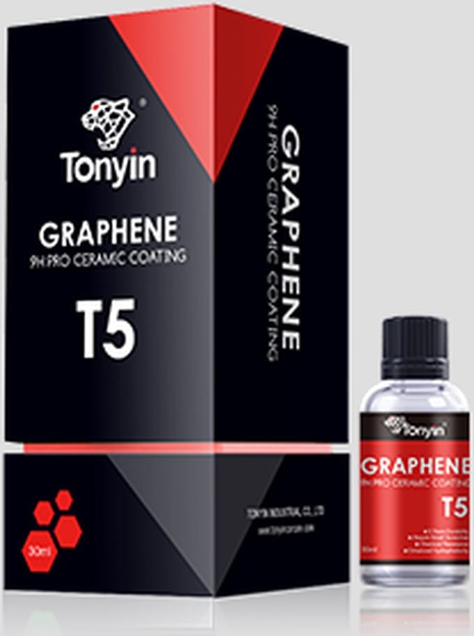 TONYIN | Graphene 9H Pro ceramic coating | Ultieme hoogglans | Langdurige hechting | Perfecte afwerking | 30ml | T5