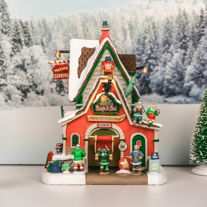 Lemax - The Elf Service Sleigh & Sled Repair