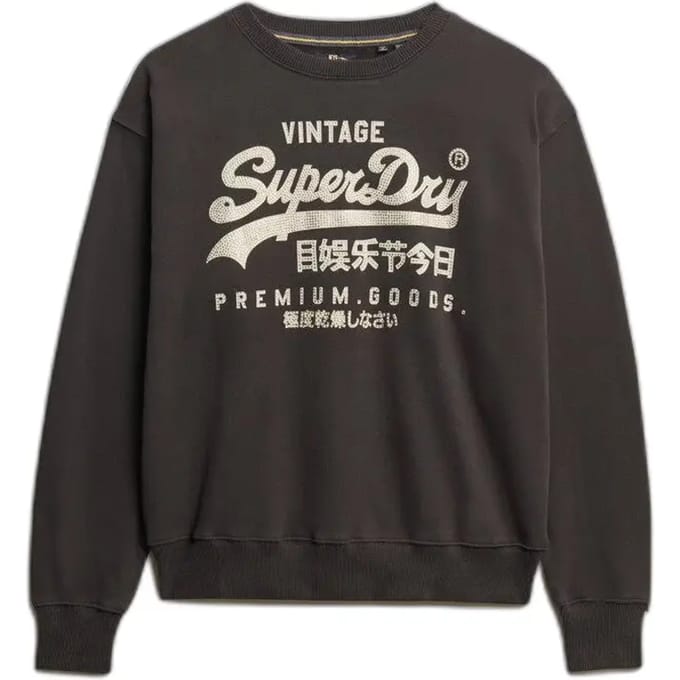 Superdry Embellished Vl Loose Crew Sweater Dames - Maat 16