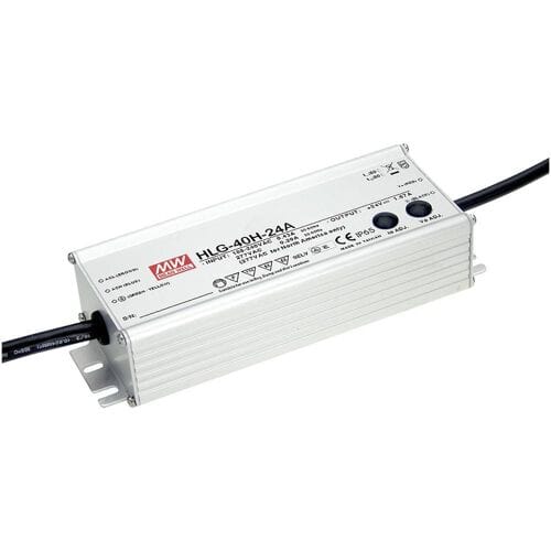 MEAN WELL HLG-40H-24A LED-driver, LED-transformator Constante spanning, Constante stroomsterkte 40 W 1.67 A 24 V/DC PFC-schakeling,...