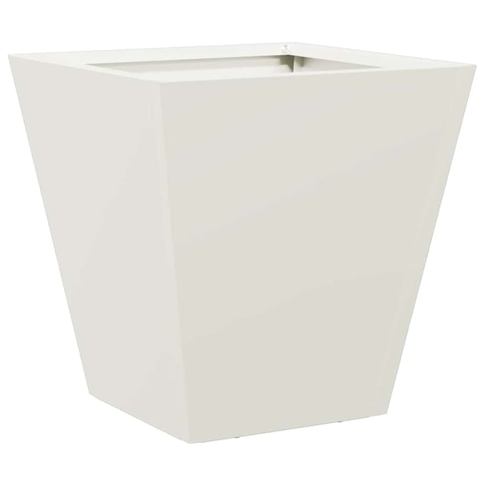 vidaXL - Plantenbak - 30x30x30 - cm - staal - wit