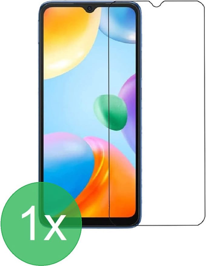 Screenprotector 1x Geschikt voor Xiaomi Redmi 10C & Poco C40 - screen protector - glas - bescherm - beschermglas - ZT Accessoires