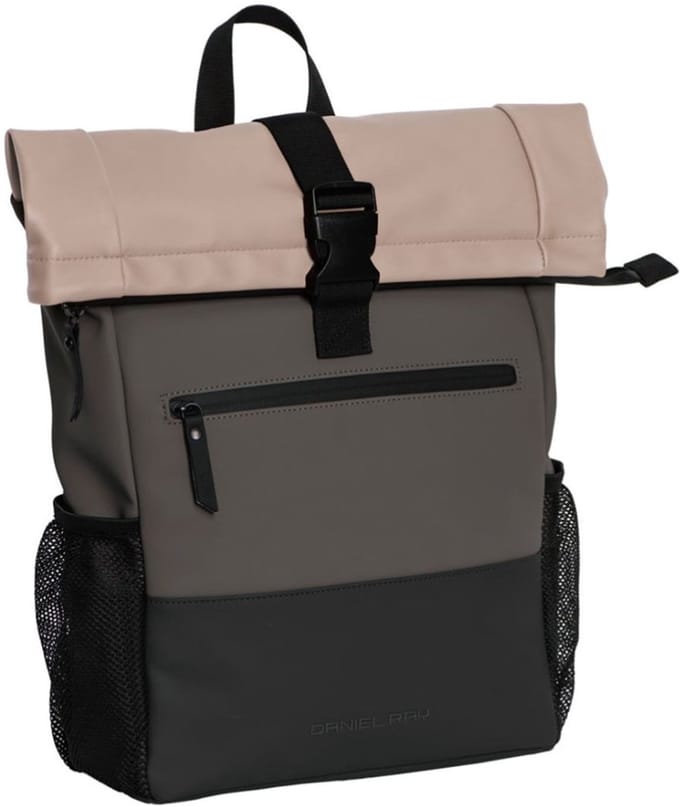 Daniel Ray Portland Rolltop Laptop Rugzak Waterproof - 15,6 inch - Khaki / Anthracite / Black