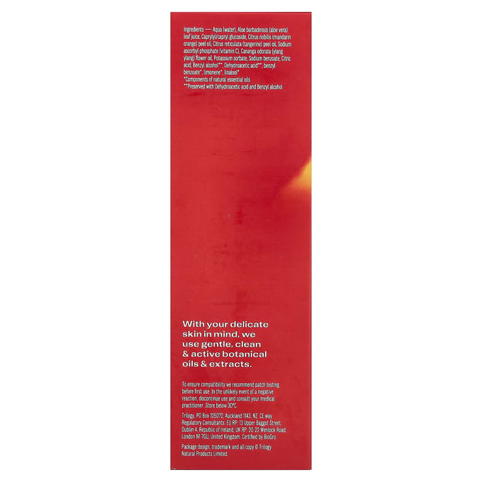 Trilogy, Vitamin C Energizing Mist Toner, 100ml (3.38 fl oz) red