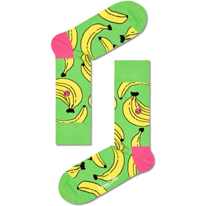 Happy Socks Dames sokken met print banaan