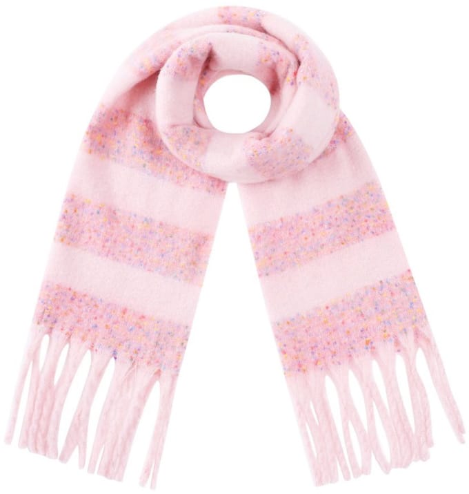 Sjaal horizontale strepen | Roze | Yehwang