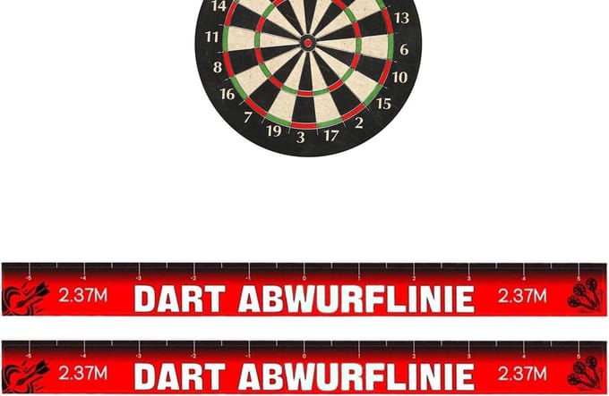 Dart Werplijn - Oche Tape - Precisie Werpen - Herpositioneerbaar Waterdicht - 56 x 5 cm