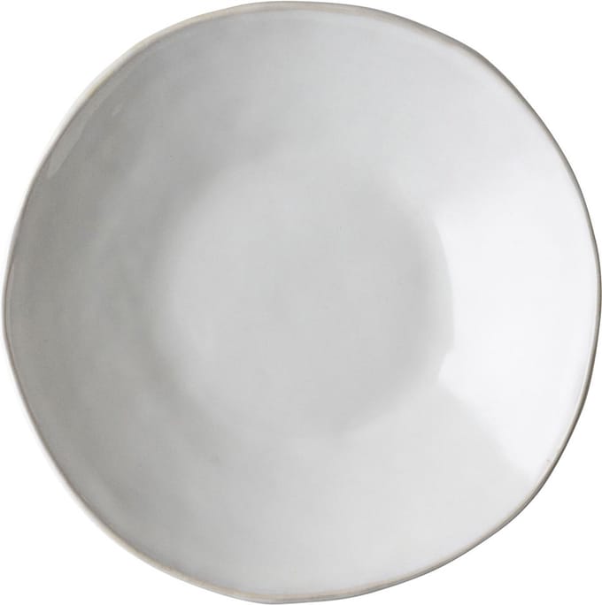 Dutch Rose Organic Diepe borden - Pastabord - Ø 23,5 cm - Stoneware Handgemaakt - Wit