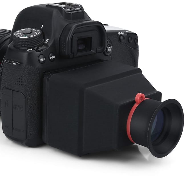 Duurzame 3.2 inch LCD Zoeker 3X Vergrootglas Accessoire voor DSLR Systeemcamera's black