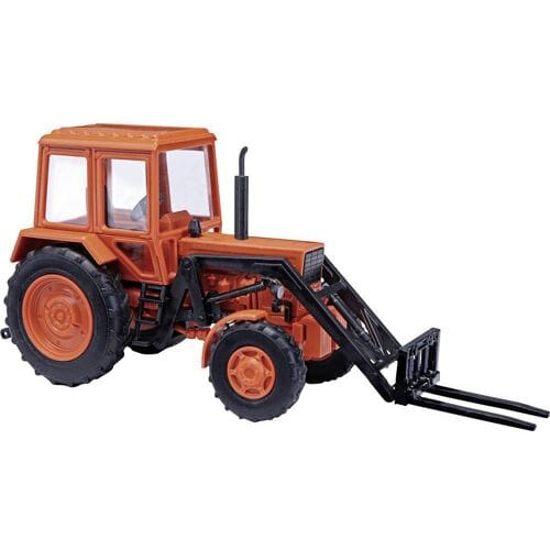 Busch 51308 H0 Landbouw Belarus MTS82, frontlader en vorktanden