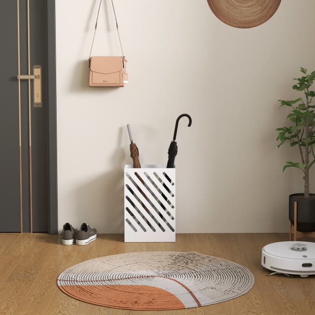 4goodz Paraplustandaard Staal - Wateropvangbak - Staal - Wit