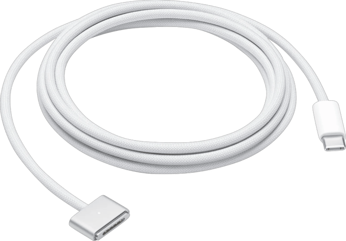 Apple - MagSafe 3 Oplaadkabel - USB‑C naar MagSafe 3 - 140W - 2m - Geweven - Zilver