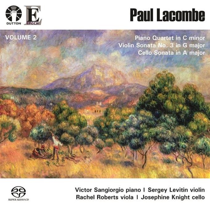 Sangiorgio - Lacombe: Piano Quartet/Cello Sonata/Violin Sonata (CD)