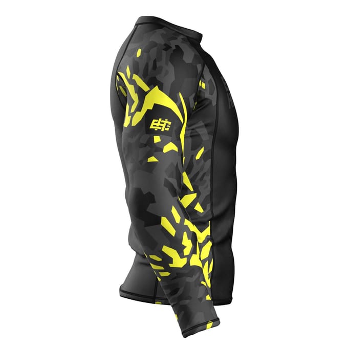 Extreme Hobby Black Panther Serie - Rashguard - Lange Mouw - Czarno-Żółty