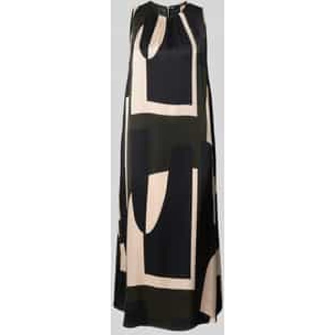 Midi-jurk van pure viscose model 'Quileena'