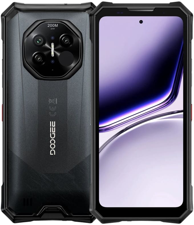 DOOGEE S300 Plus Thermal Rugged Smartphone – 5G – Android 16 – Zwart
