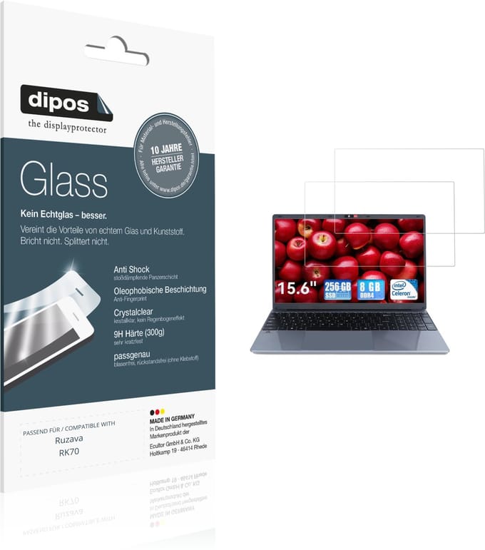 dipos – 2x Pantserfolie geschikt voor Ruzava RK70 | 9H Screenprotector