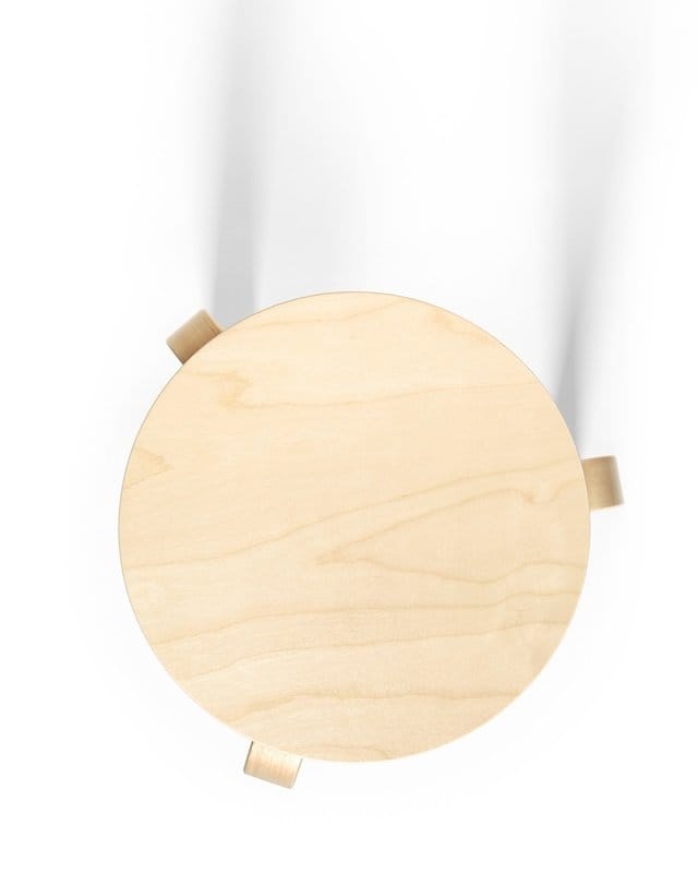 Artek - 60 Kruk - poten berken / zitting berken - beige