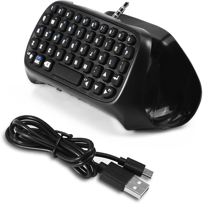 Mini Clavier de Jeu Bluetooth Sans Fil Chatpad pour Manette PS4