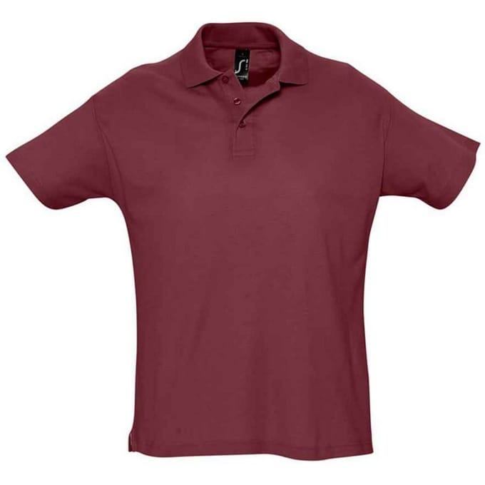 SOLS Heren Zomer II Poloshirt (Bourgondië)