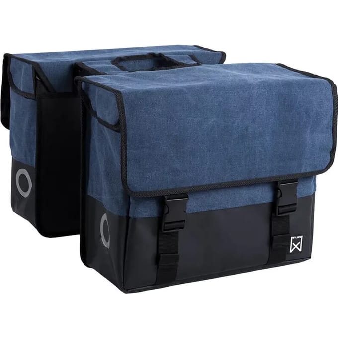 Dubbele bagagedrager tas van gecoat canvas Willex 30 L