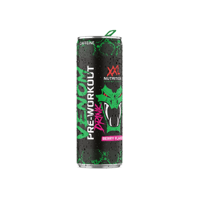 XXL Nutrition Venom Pre-Workout Drink Sour Berry 1 blikje - 250 ml