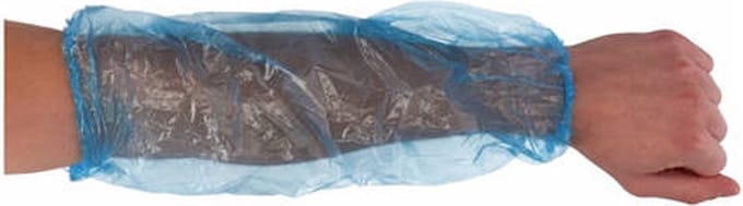 TWINS wegwerp mouwovertrek blauw PE 20 my per 100 stuks