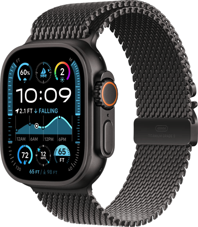Apple Watch Ultra 2 Cellular 49mm zwart Titanium (zwart Titanium)