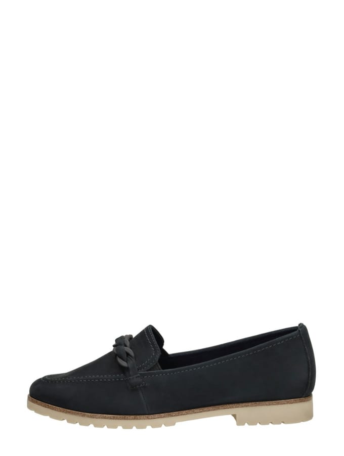 Tamaris Instappers blauw Leer - Maat 37