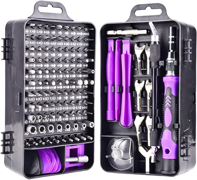 Complete Precisieschroevendraaier Set 135 in 1 voor Reparatie van PC, Laptop, Smartphone en Speelgoed