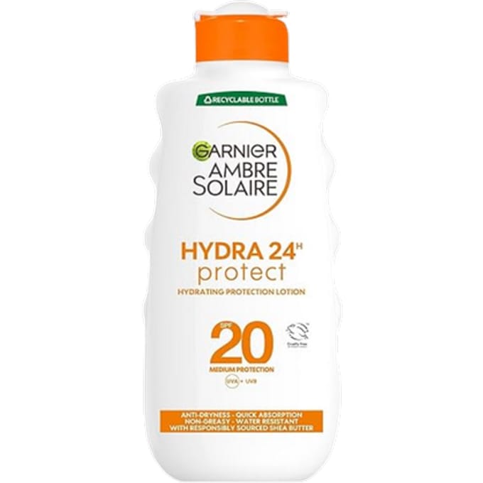 Garnier Ambre Solaire Hydra 24H Protect SPF20 Hydraterende ZonnecrÃ¨me - 200 ml