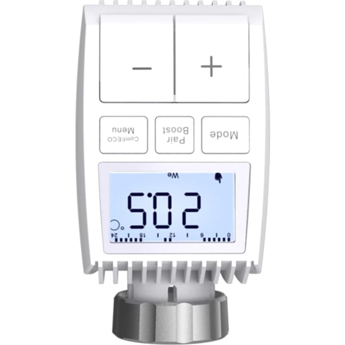 ZigBee Radiatorthermostaat Verwarming Temperatuurregelaar ZigBee 3.0 TRV Temperatuurregelaar Zigbee Version white