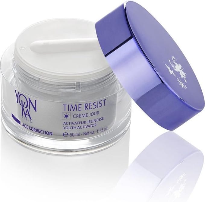 YONKA Crème Jour Age Correction Time Resist Avec Cellules Souches Végétales - Activateur de Jeunesse - Combleur de Rides 50ml/1.75oz gray