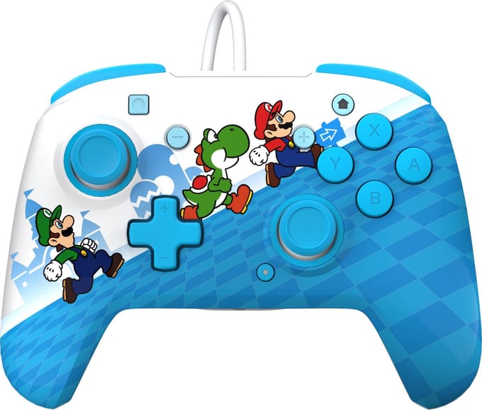 PDP Rematch Glow - Gaming Controller - Jack - Geschikt voor Nintendo Switch/OLED - Mario Escape