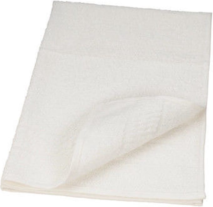Bobtuo Katoenen Handdoek Wit 50x85cm