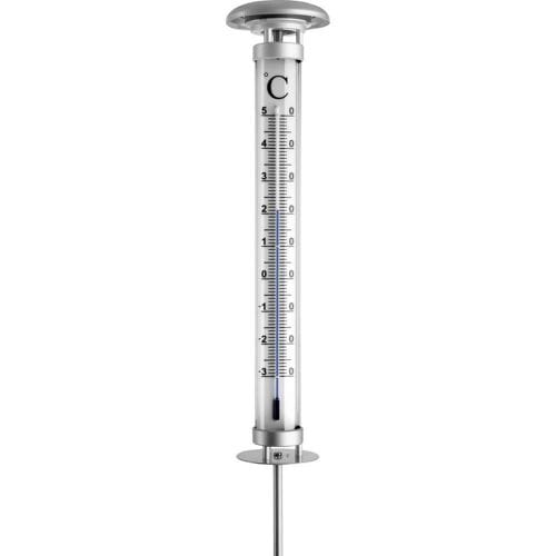 TFA Tuin Thermometer - solar verlichting - 109 cm - buiten thermometer - RVS