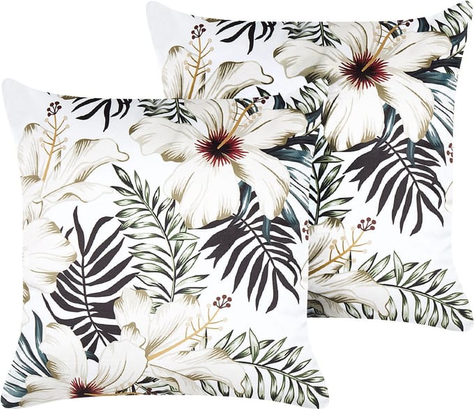 OKRA - Sierkussen set van 2 - Multicolor - 45 x 45 cm - Fluweel