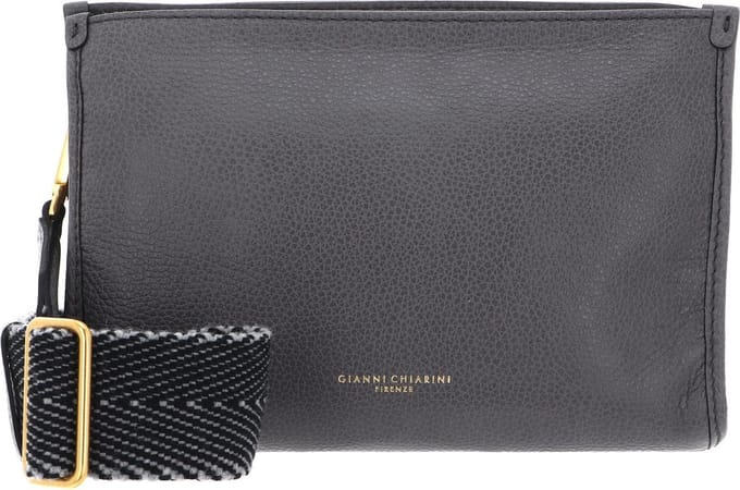GIANNI CHIARINI Leren Schoudertas Anna Crossbody Bag Quartz Grijs
